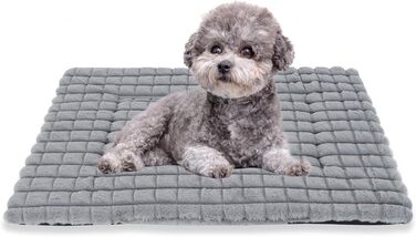 М'яке ортопедичне ліжко для собак BVAGSS, 100x80 см, сірий колір, з неслизьким дном, миється, плюшеве, для маленьких, середніх та великих собак