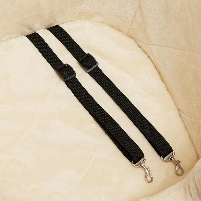 Підвищена автосидіння для тварин Amazon Basics, великий розмір, 45,7 x 55,8 x 40,6 см (сірий, маленький)