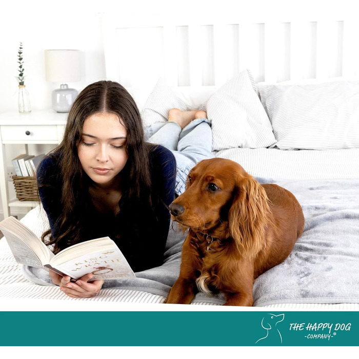 Водонепроникна флісова ковдра для собак XXL The Happy Dog Company, преміум-якість, двостороння, легко прати