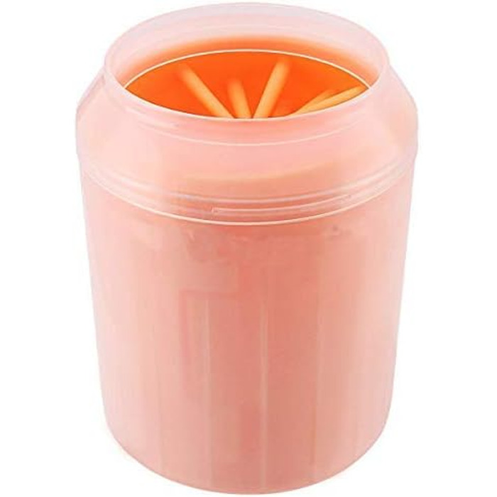 Мийка для лап собаки, очищувач лап для собак і котів, силіконовий стаканчик для миття лап, помаранчевий