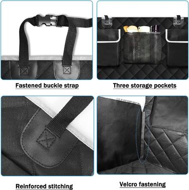 Захисна килимок у багажник для собак Hyundai Tucson Kona Ioniq Ioniq 5 Nexo Bayon, водовідштовхувальний, чорний