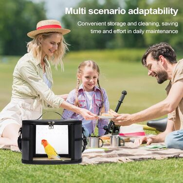 Транспортна сумка Vogeltransporttasche для подорожей з папугами: переноска для великих та малих птахів, щурів та інших гризунів