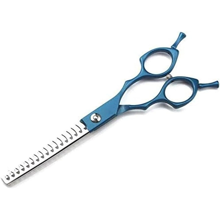 Ножиці для грумінгу собак, вигнуті, професійні, для догляду за шерстю, синього кольору