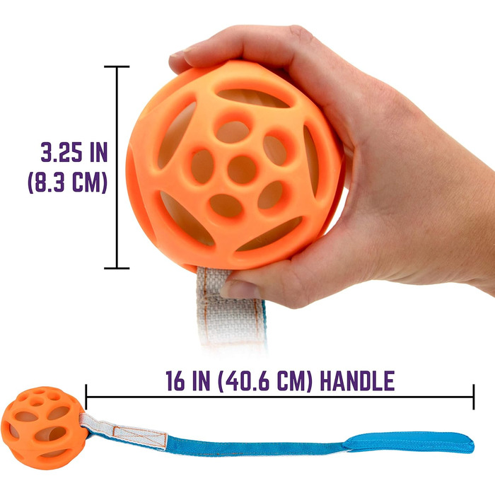 М'ячики для собак Ballwerfer 6,3 см, 7,6 см, набір Medley 3 шт. (7 см, 8,3 см), Small/Big Float та Glow Flyer