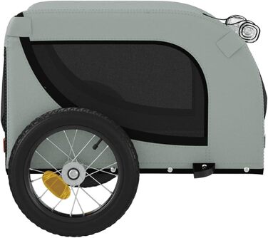 Легкий велосипедний перетягувач для собак Robuster, Oxford, 30 кг, сіро-чорний Model93993