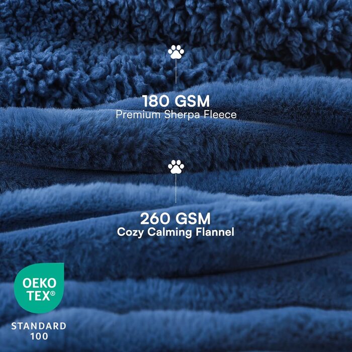 Водонепроникний коврик для собак Luciphia, XL (85x57 см), ультрам'який, теплий, фланелевий, для захисту меблів, машинне прання