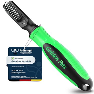 Інструмент для видалення ковтунів у собак та котів - професійний тример з 10 лезами + E-book з догляду за шерстю