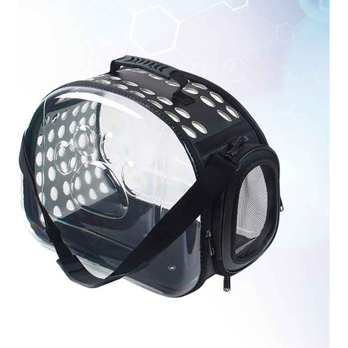 Транспортна сумка для котів POPETPOP - переноска для домашніх тварин, чорна, для подорожей та вигулів