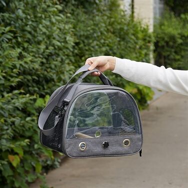 Переносна переносна сумка-переноска для птахів, клітка для подорожей для колібрі, папуг, сірих птахів