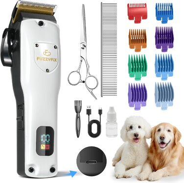 Професійна машинка для стрижки собак Leise, для густого та кучерявого хутра, з нержавіючої сталі