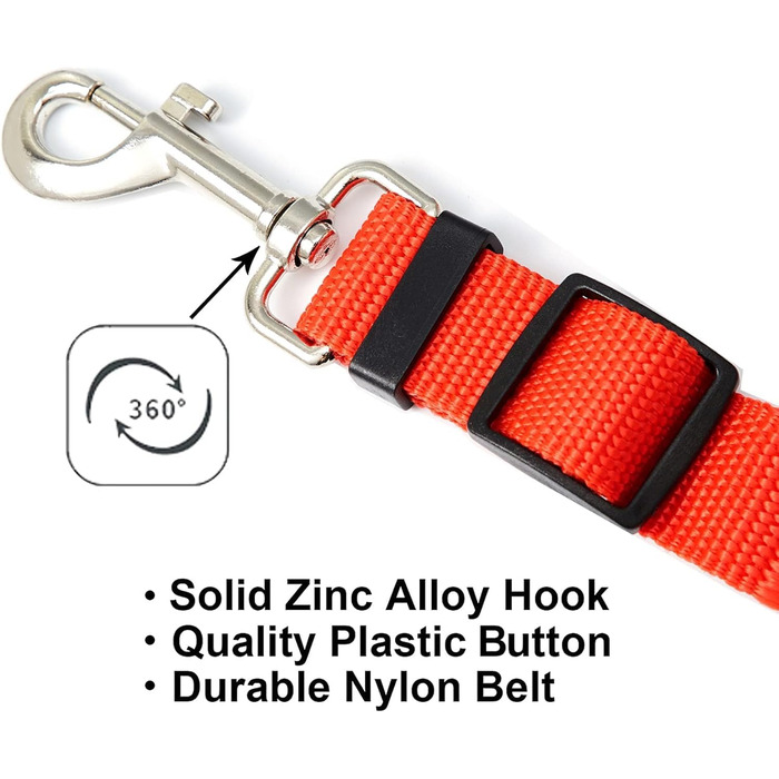 Авторемні безпеки для собак, 2 шт., регульовані, автокрісло для тварин, котів та собак, чорний, червоний, старий