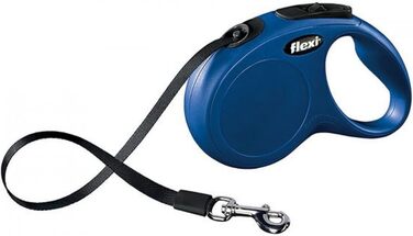 Рулетка для собак Flexi New Classic M, 5 м, до 25 кг, синя