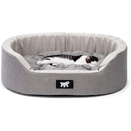 Крісло-ліжко для собак Ferplast - м'яке ліжко для маленьких собак з антибактеріальним захистом, бавовна, 45 x 35 x 13 см, сірий колір