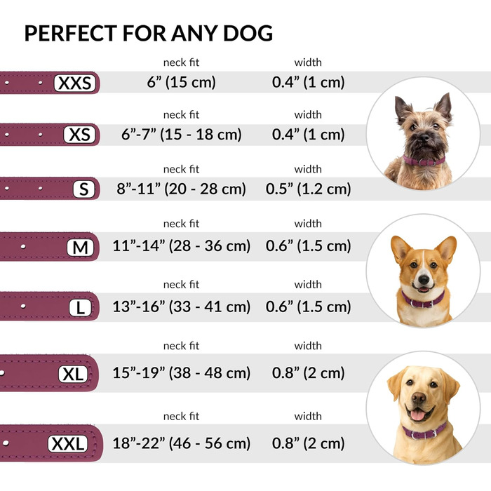 Шкіряний ошийник для собак CollarDirect, круглий, м'який, з роликом, ручної роботи, справжня шкіра, для цуценят та собак різних розмірів, чорний, рожевий, червоний, фіолетовий, блакитний, рожевий, 35-40 см