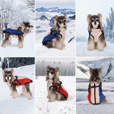 Водонепроникний жилет для собак - теплий зимовий жилет для собак, підходить для цуценят та великих собак (L, XL)