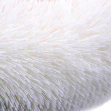 М'яке собаче ліжко, миється, для великих, середніх та маленьких собак, з неслизьким дном, знімний чохол, розмір M (50 x 40 x 14 см), світло-сірий колір