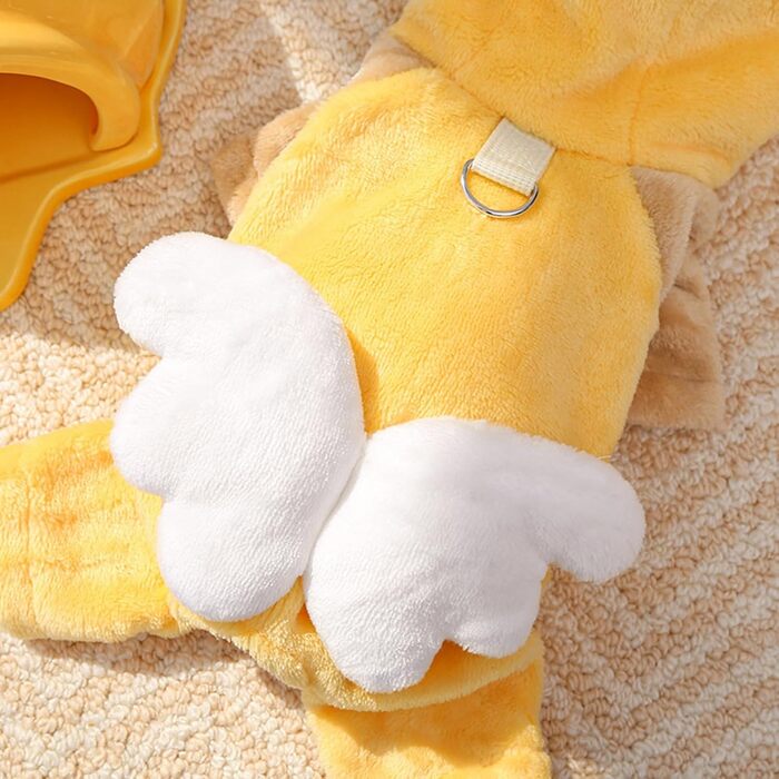 Жовтий флісовий светр для собак – теплий одяг для маленьких, середніх та великих порід, для дому, прогулянок та подорожей