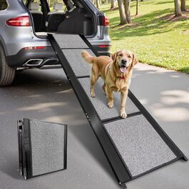 Рампа для собак Gimars 180 см, складана, для авто, вантажівок та SUV, до 110 кг
