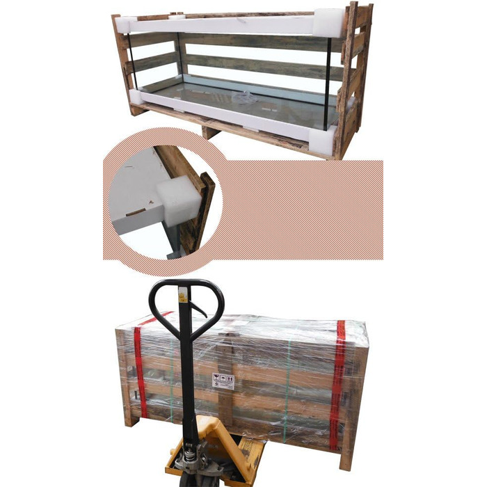 Акваріум прямокутний AptiGlass 150x50x50 см 375 л, скло, для риб, якісний, Robizoo