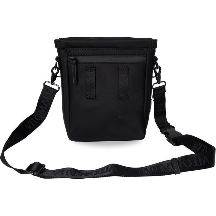 Сумка для собак Deluxe: багатофункціональна сумка через плече з кишенею для ласощів, сумкою для прогулянок, сумкою для корму, диспенсером для пакетів та магнітною застібкою - ідеально для прогулянок та тренувань (Чорний)