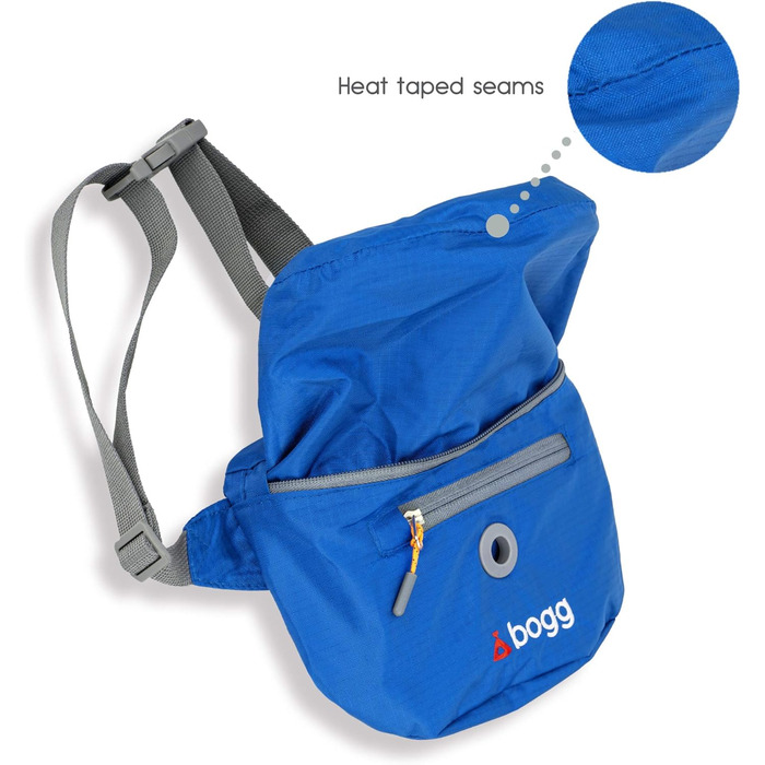 BOGG Універсальна сумка-переноска для собак | Диспенсер для пакетів та контейнер для відходів (Блакитний)