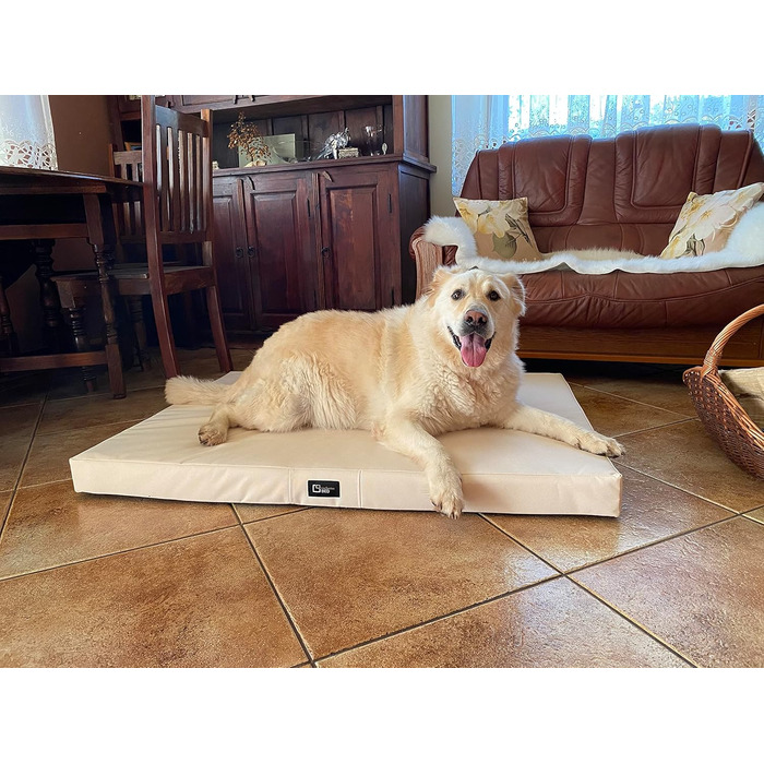 Килимок для собак Tina Grosse, XL, 100x80x8 см, бежевий (Еко-тканина Kodura)