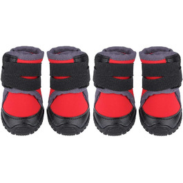 Взуття для собак: захист лап, водонепроникні антиковзні чоботи, спортивне взуття для середніх та великих собак, червоні