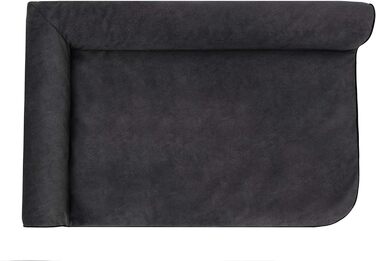 Крісло-ліжко для собак XL, чорне, 80x53 см - м'яке, зручне, для відпочинку