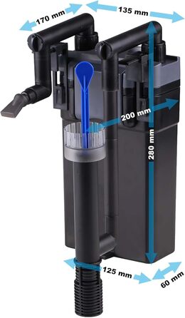 Фільтр для акваріума SunSun HBL-801 Hang On, 500 л/год, 6 Вт, до 60 л