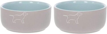 Набір керамічних мисок для собак Dog Spirit (2 шт., 1000 мл) - миски для корму та води