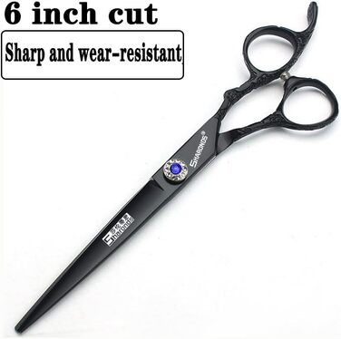 Професійні ножиці для перукарів 6/7 дюймів з візерунком троянд, комплект 2 шт., японська сталь