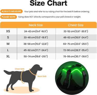 Світловідбиваючий нашийник для собак великих порід Feycig з LED підсвічуванням, акумуляторний, регульований, 3 режими освітлення, висока видимість (Чорний, Large)