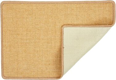 Килимок для котів з сизалю 60x80 см - міцний, натуральний, бежевий