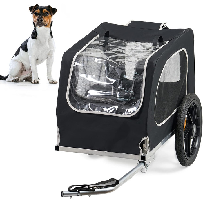 Фаркоп для велосипеда SogesHome: перевезення собак, XXL, 600D Oxford, чорний