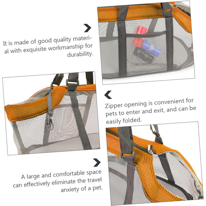 Дихаюча переноска для собак TOYANDONA - легка, велика, складана, для маленьких собак та котів, для подорожей та прогулянок