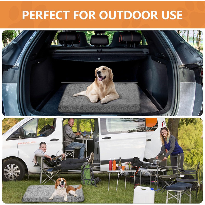 Ортопедичне ліжко для собак Medium, Memory Foam, 75x50x7 см