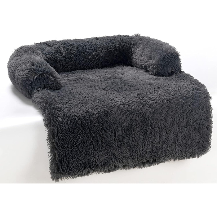 М'яке ліжко для собак, ковдра, подушка для собак середніх та великих порід, килимок для собак та котів, захист дивану, кошик для котів (S, чорний)