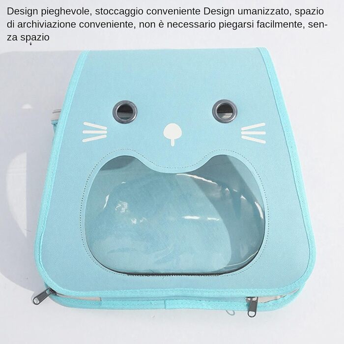 Транспортна переноска для собак та котів | Складана переноска для тварин з великою місткістю