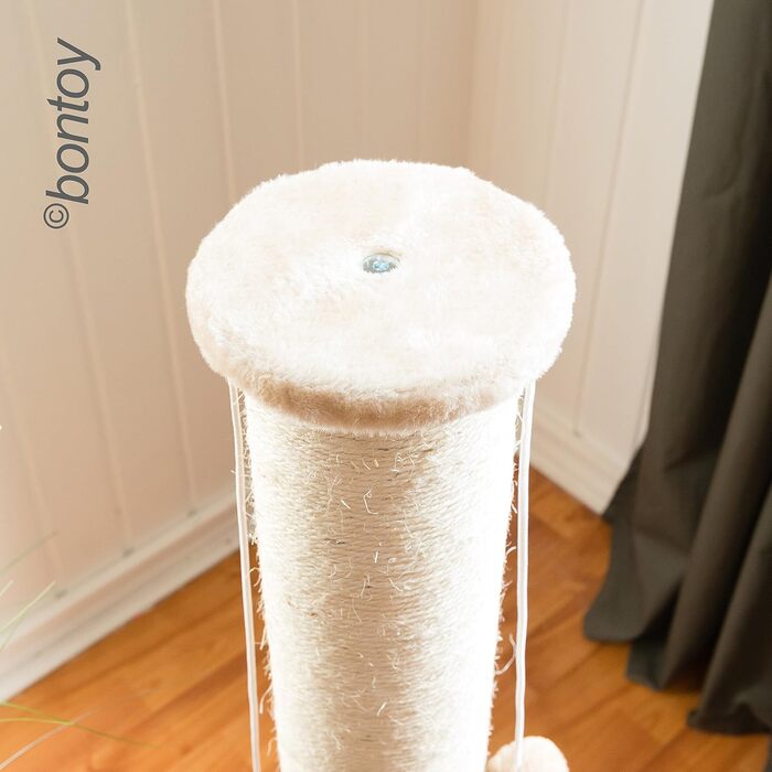 Драпальня для котів Bontoy Kratzstamm Paul I 40 x 40 x 90 см - стабільна з двома іграшковими м'ячиками