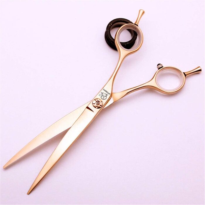 Професійні ножиці для грумінгу тварин, 6.5/7.0/7.5 дюймів, вигнуті, з подвійним лезом, для салонів та грумерів