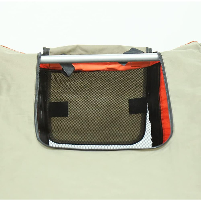 Причіп для собак до велосипеда, буксир для собак, велосипедний причіп для собак з відбивачами, візок для собак, вантажопідйомність 40 кг, помаранчевий