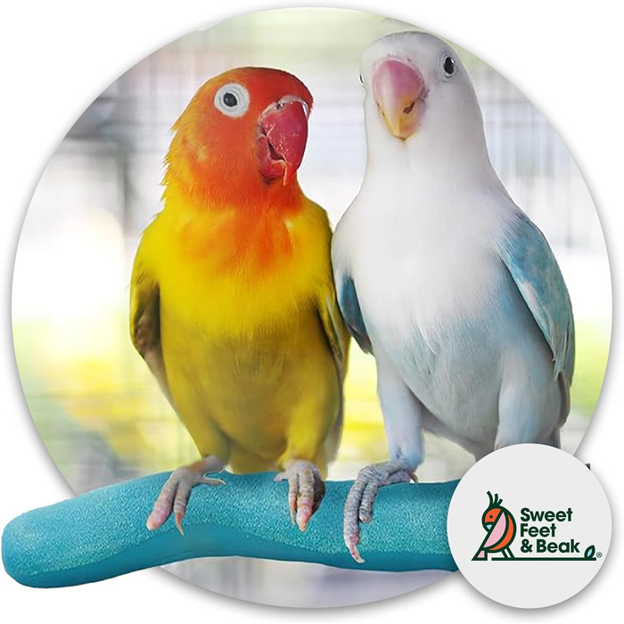 Безпечна пемзова жердина Sweet Feet and Beak для птахів, 30,5 см, фіолетова – підрізання кігтів і дзьоба, нетоксичний аксесуар для клітки, сприяє здоров'ю лап