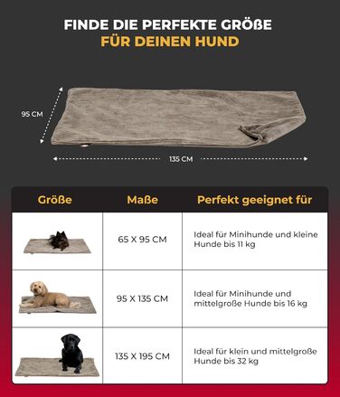 Водонепроникний плед для собак на диван – захист від плям – дихаючий та пральний – для собак та котів – Made in Germany (Бежевий, 95x135 см)
