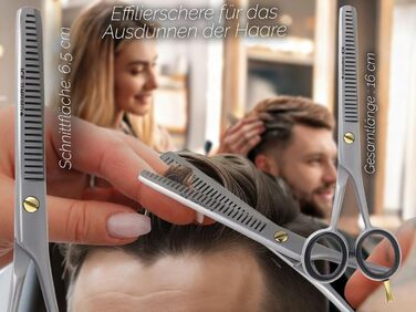 Професійні фризьорські ножиці для стрижки та вирівнювання волосся, нержавіюча сталь, 6 дюймів (15,24 см)