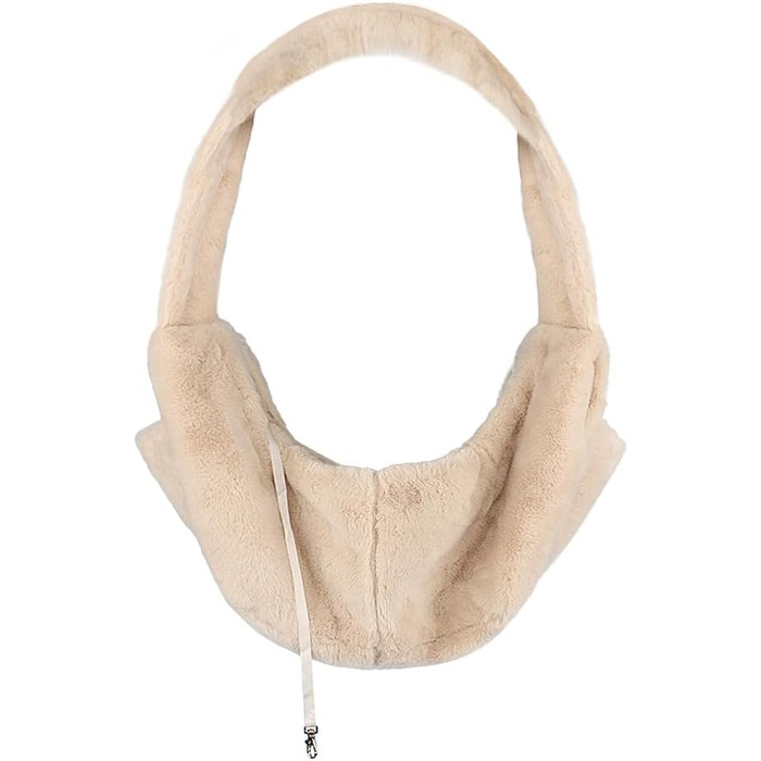 Трансформер для цуценят, плюшевий, теплий, для маленьких собак та котів, до 5 кг, м'який, зручний, звільняє руки, переноска для тварин, переноска для котів, переноска, широкий плечовий ремінь, портативна, бежевий