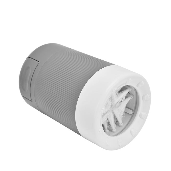 Портативний очисник лап для собак, мийка лап для тварин, зручний інструмент для дому, подорожей та активного відпочинку (сірий)