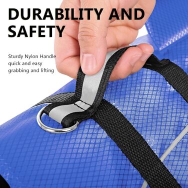 Рятувальний жилет для собак Queenore, блакитний, розмір M - для малих порід, з високою плавучістю, світловідбиваючий