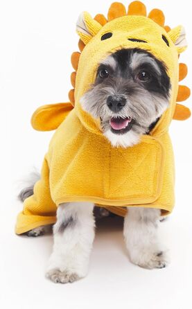 Рушник для собак BarkBox - халат (розмір S, Лев) - швидко сохне, легкий, милий