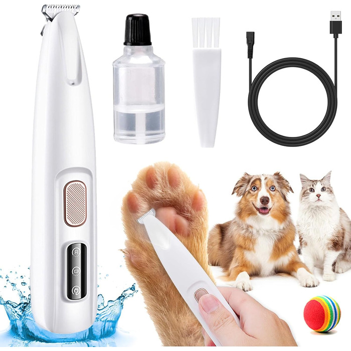 Триммер для догляду за лапами собак Pawperfect Pro - безшумний, для лап, очей, вух, обличчя, тіла