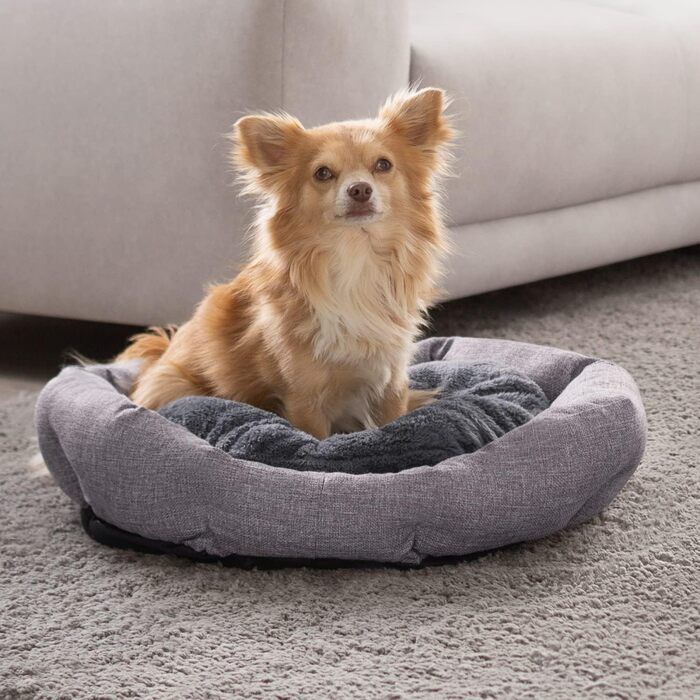 Крісло-ліжко для собак Octagon з знімним та пральним подушками, сірий колір